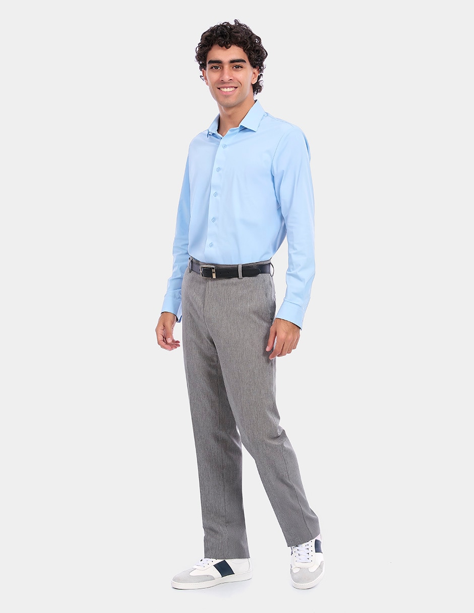 Camisa de vestir manga larga para hombre 4