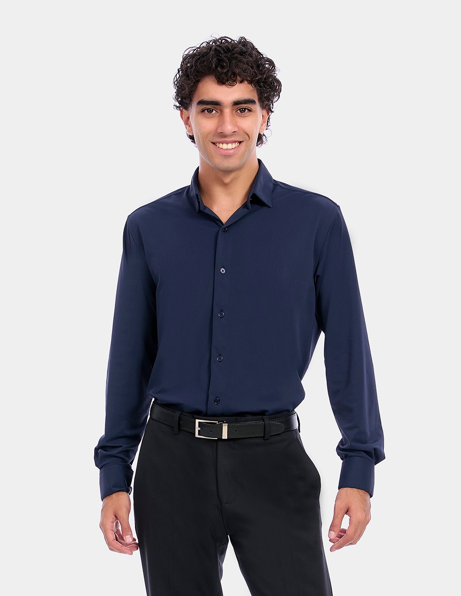 Camisa de vestir manga larga para hombre