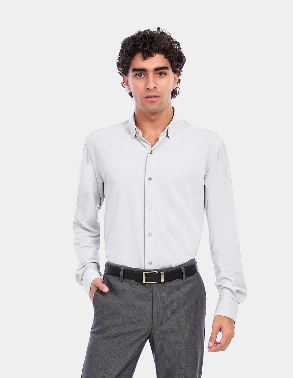 Camisa de vestir manga larga para hombre 1