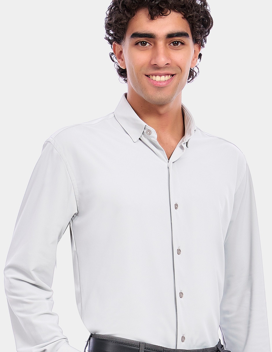 Camisa de vestir manga larga para hombre 4