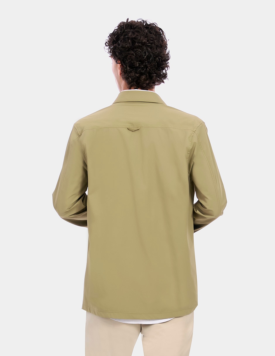 Sobrecamisa casual manga larga para hombre 7