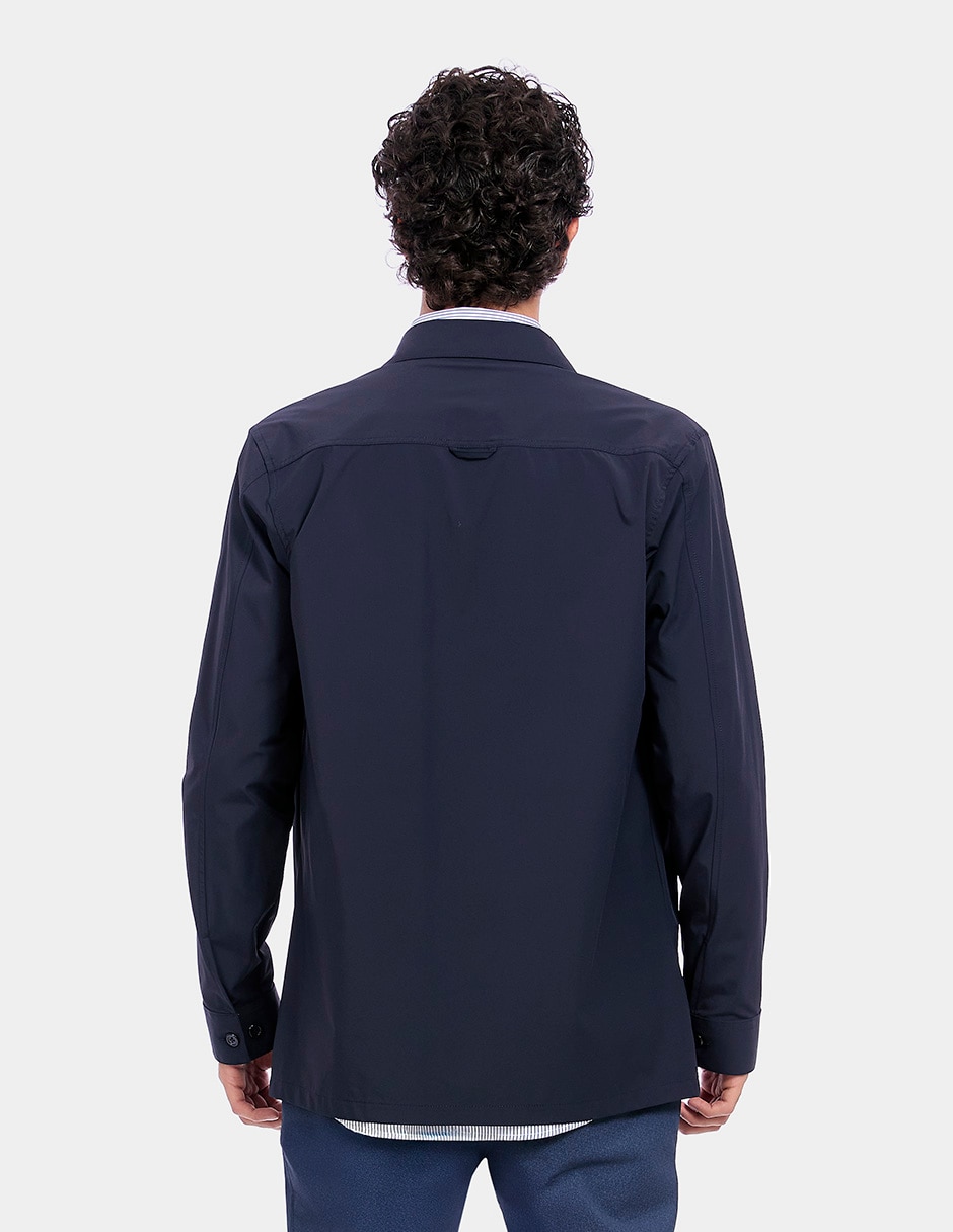 Sobrecamisa casual manga larga para hombre 4