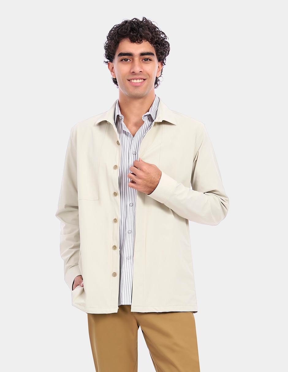 Sobrecamisa casual manga larga para hombre Sobrecamisa casual manga larga para hombre