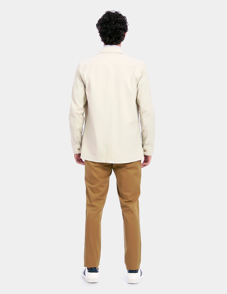 Sobrecamisa casual manga larga para hombre 8