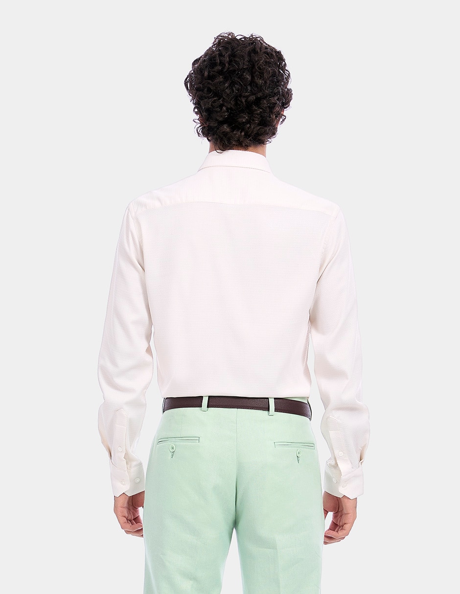 Camisa de vestir manga larga para hombre 4