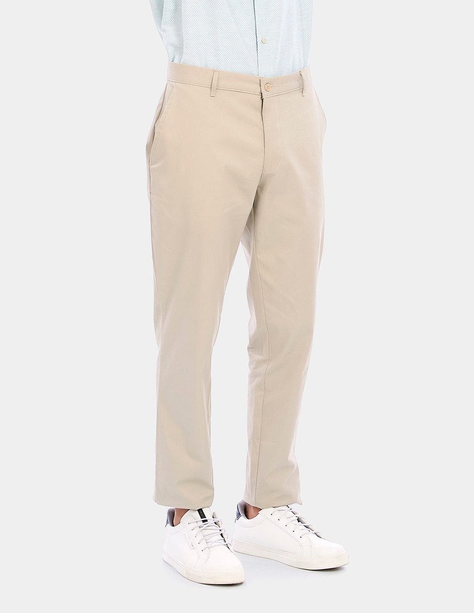 Pantalón business casual de vestir slim para hombre 4