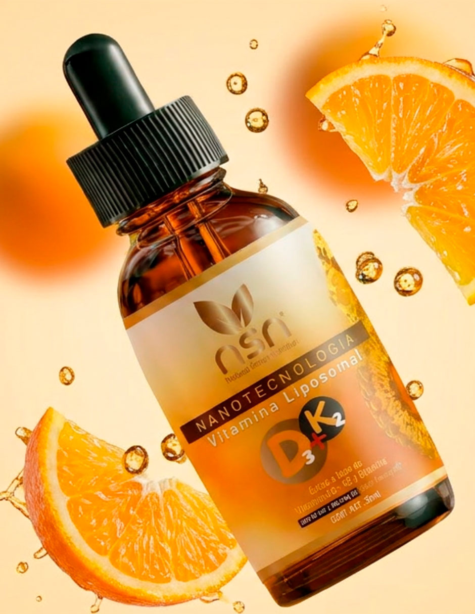 NSN con Vitamina D3 y K2 sabor naranja de 50 ml 3