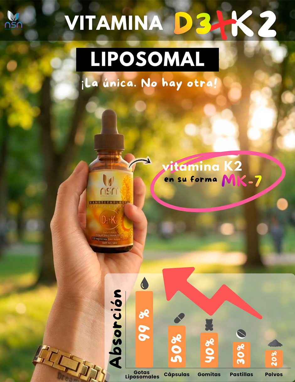 NSN con Vitamina D3 y K2 sabor naranja de 50 ml 5