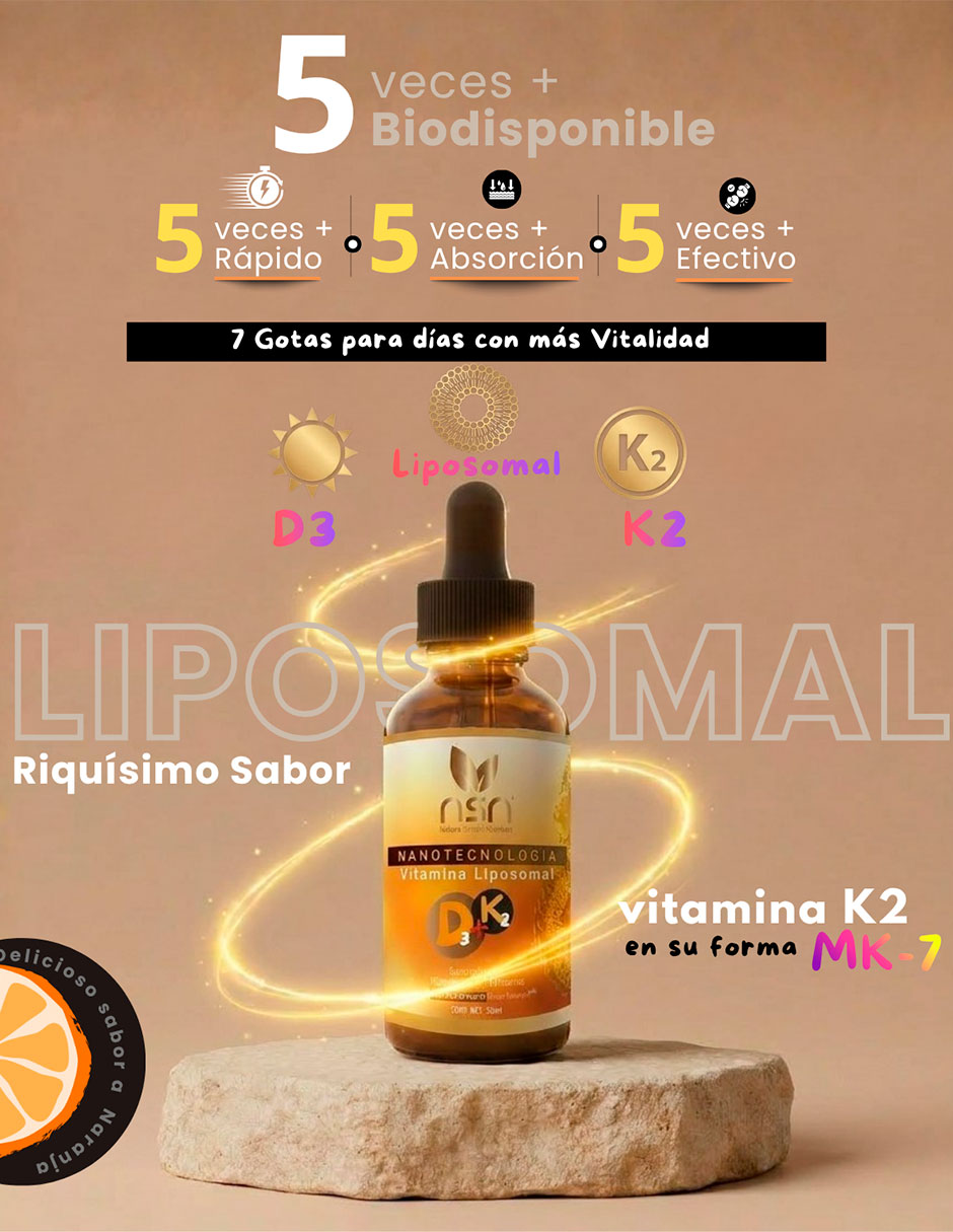 NSN con Vitamina D3 y K2 sabor naranja de 50 ml 7