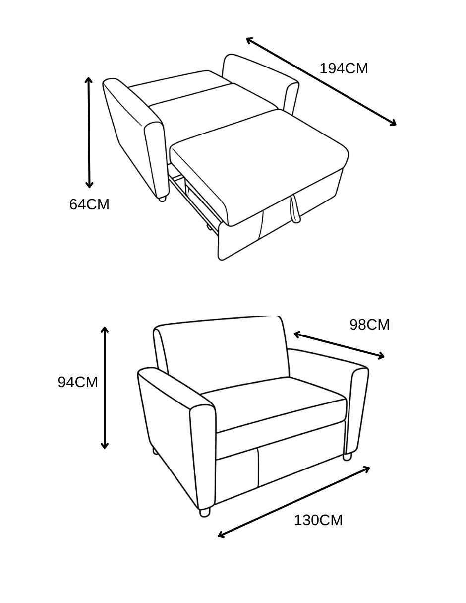 Sofá cama toledo 7