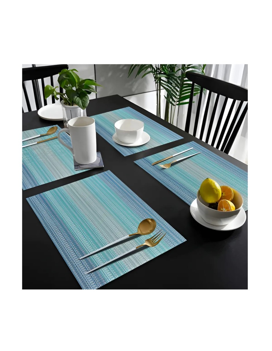 Set mantel individual rectangular de acrílico daisy 2