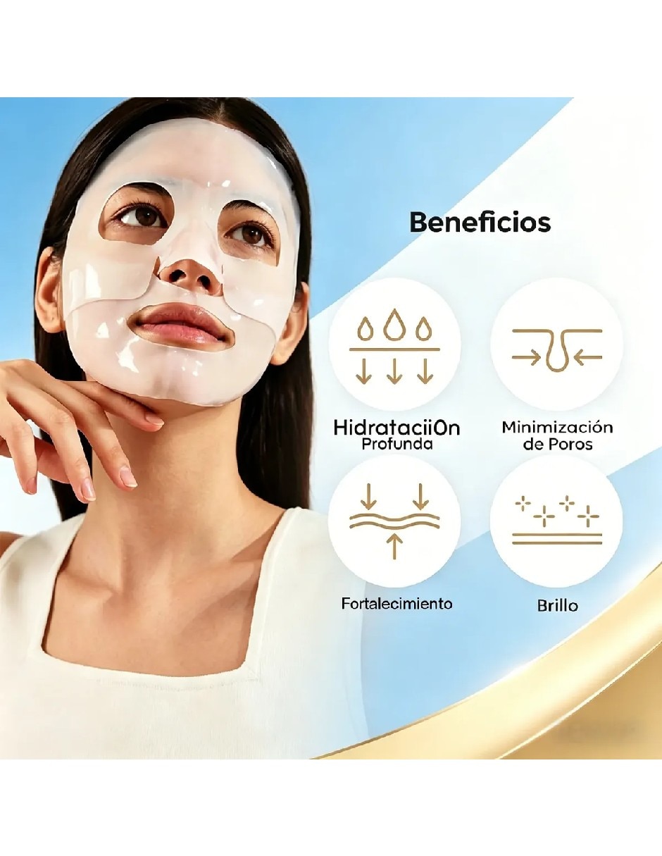 Set de mascarilla facial de colágeno para aclarar 4
