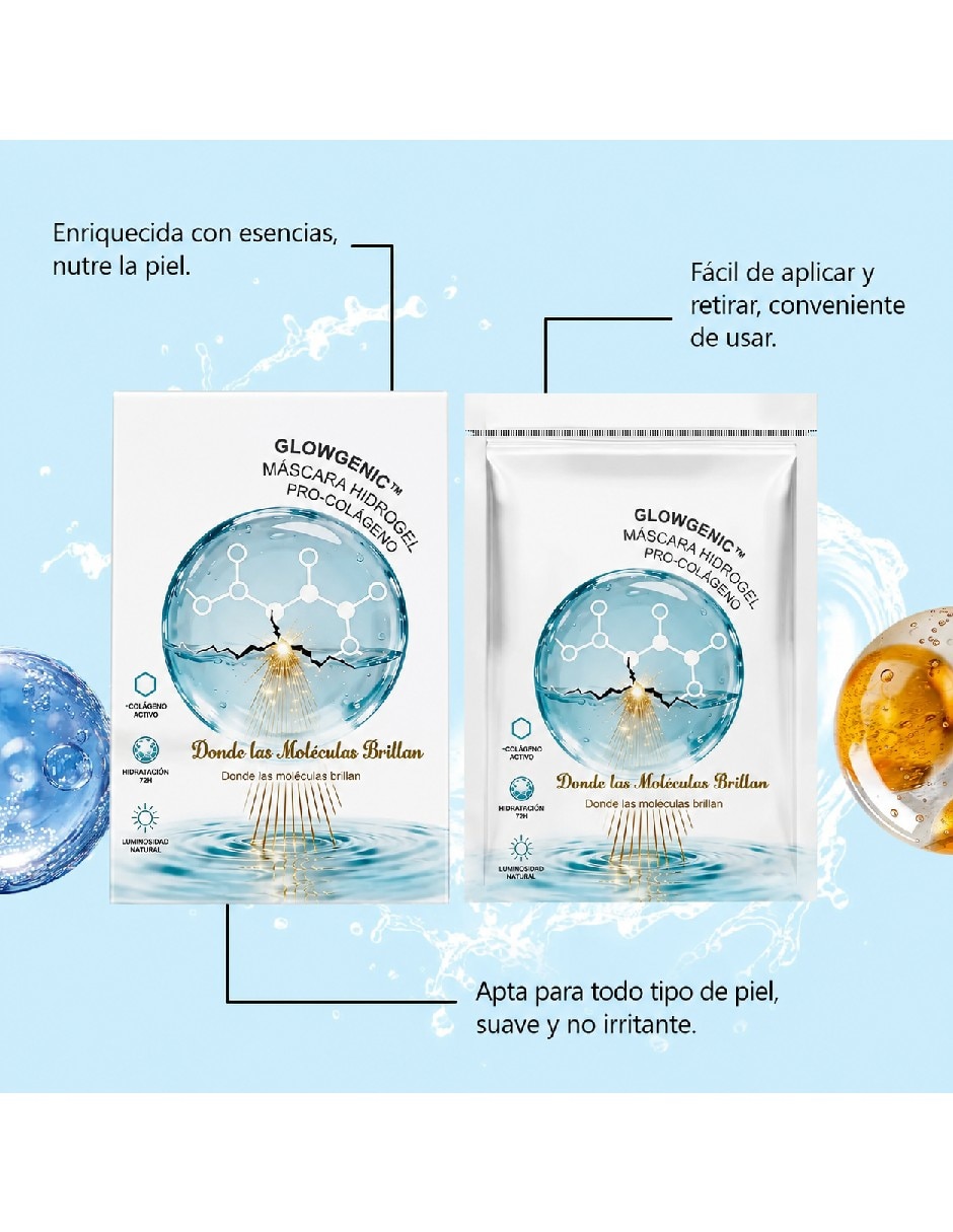 Set de mascarilla facial de colágeno para aclarar 2
