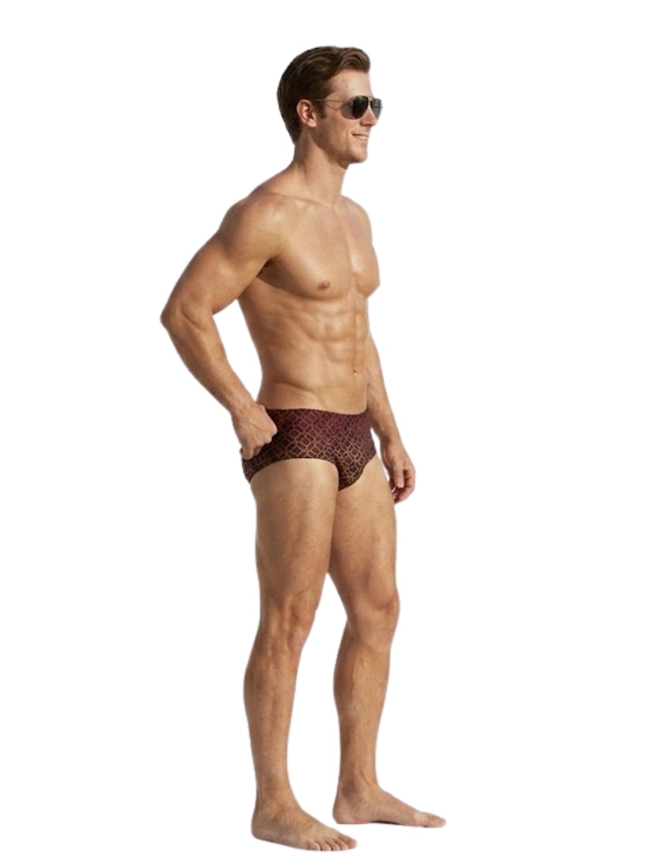 Traje de baño playa cintura elástica para hombre 2