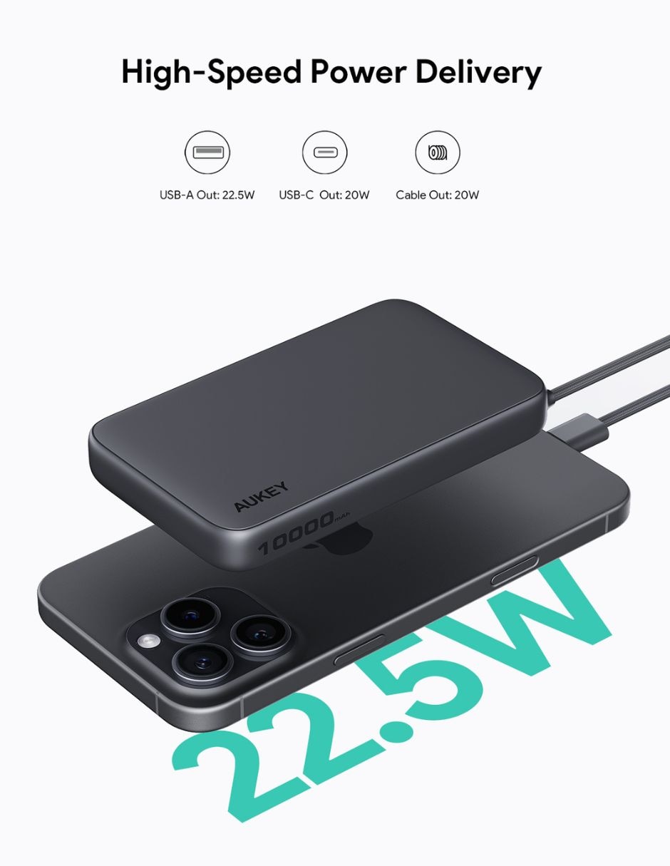 Batería portátil aukey 10000 mah