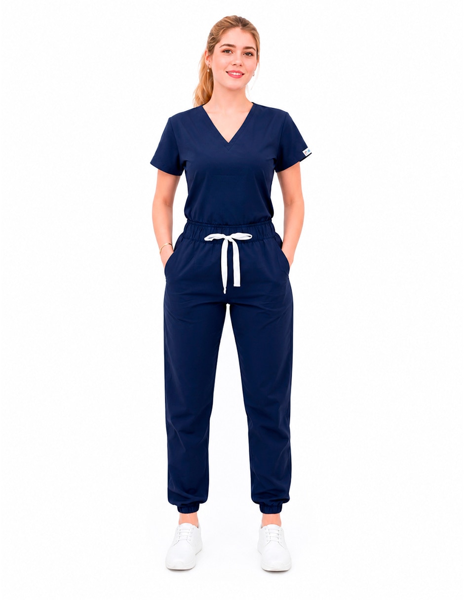 Pijama quirúrgica estilo relajado para mujer 4