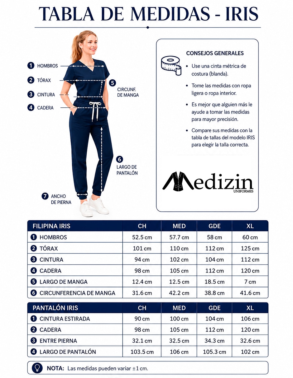 Pijama quirúrgica estilo relajado para mujer 2