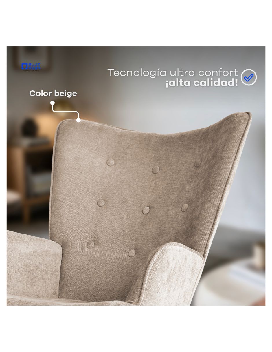 Mecedora manual de madera 3