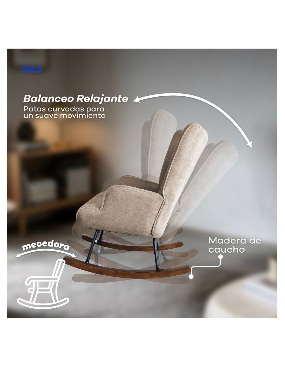 Mecedora manual de madera 2