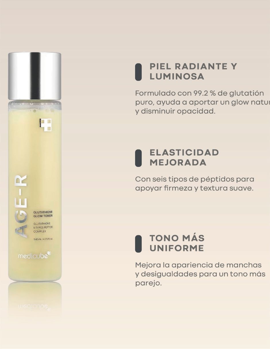 Tónico facial tónico facial iluminador con glutatión 140 ml 5