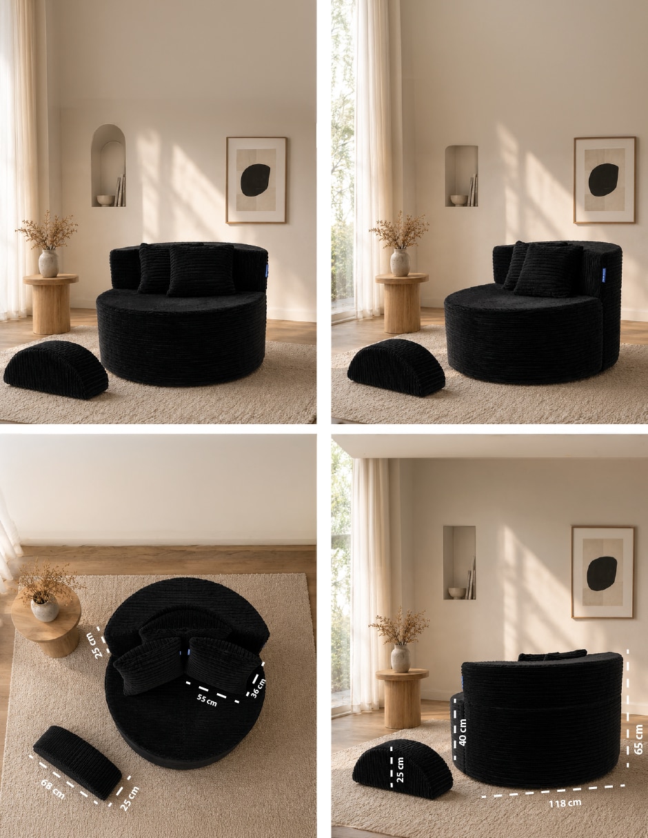 Chaise lounge sofá lounge circular galleta 6