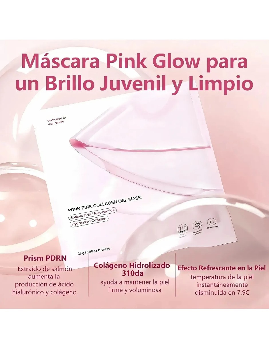 Set de mascarillas hidratantes de gel para hidratar 4