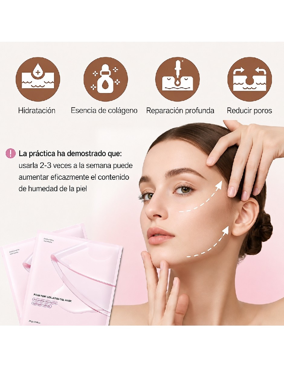 Set de mascarillas hidratantes de gel para hidratar 5