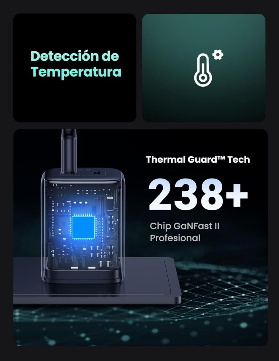 Cargador pared USB tipo C 45 W 6