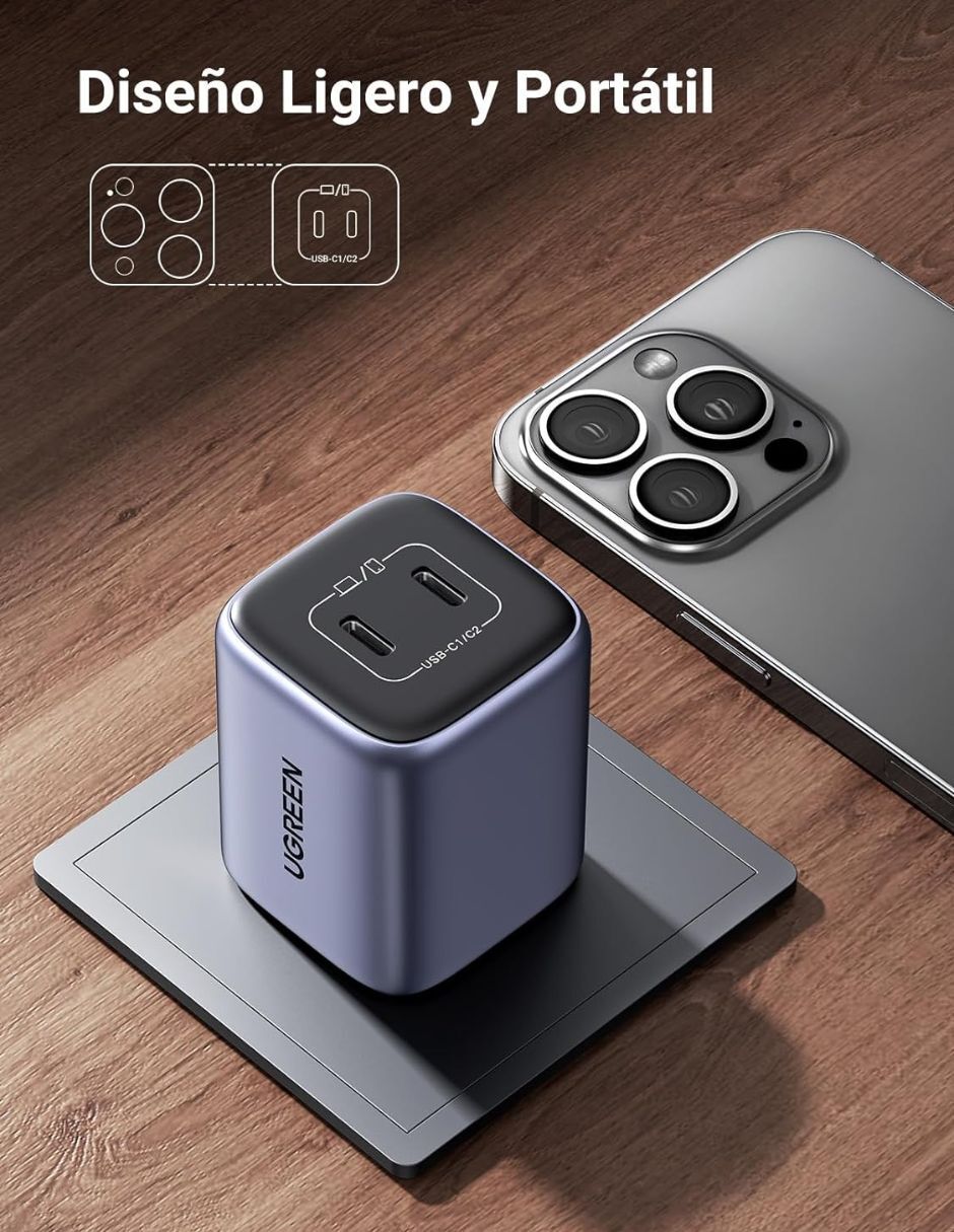 Cargador pared USB tipo C 45 W 10