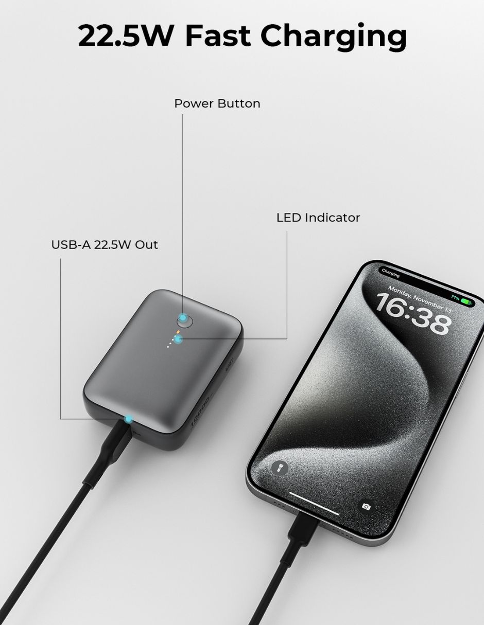 Batería portátil aukey 10000 mah