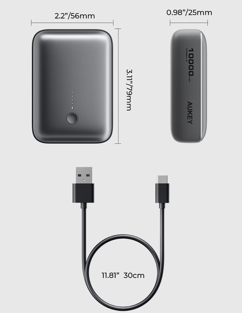 Batería portátil aukey 10000 mah