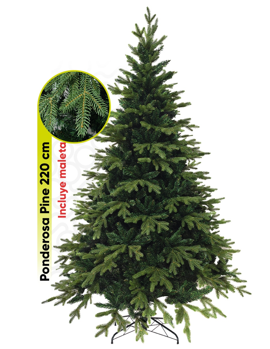Árbol de navidad ponderosa pine premium de pvc