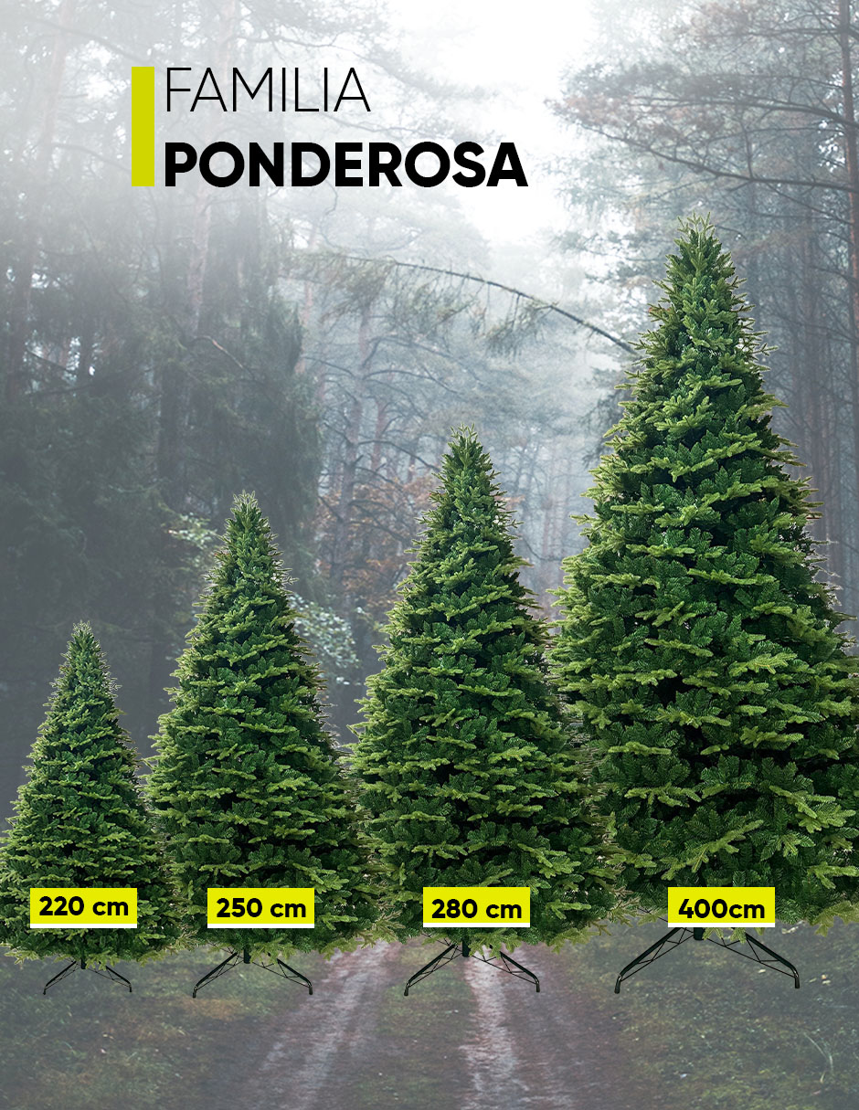 Árbol de navidad ponderosa pine premium de pvc 4