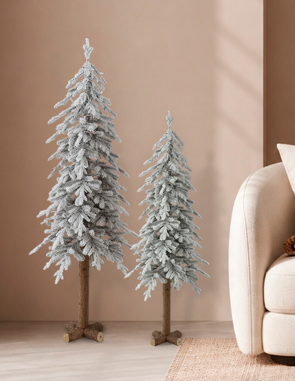 Árbol de navidad set de 2 piezas de plástico
