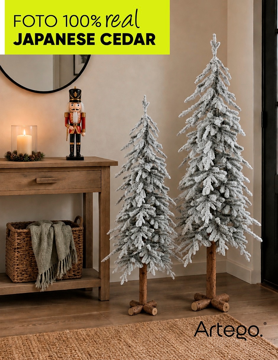 Árbol de navidad set de 2 piezas de plástico 3