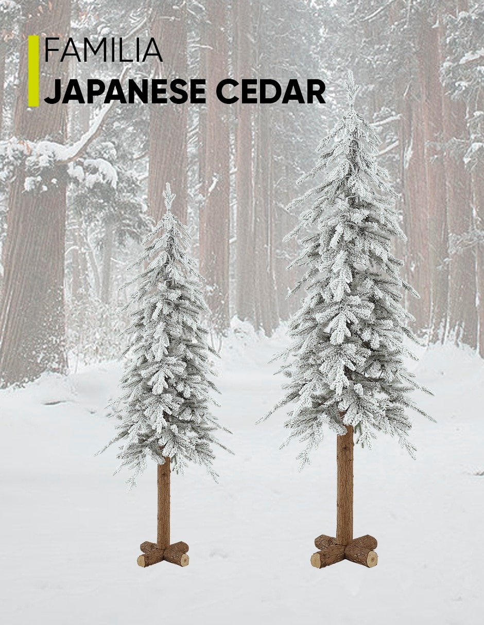 Árbol de navidad set de 2 piezas de plástico 6