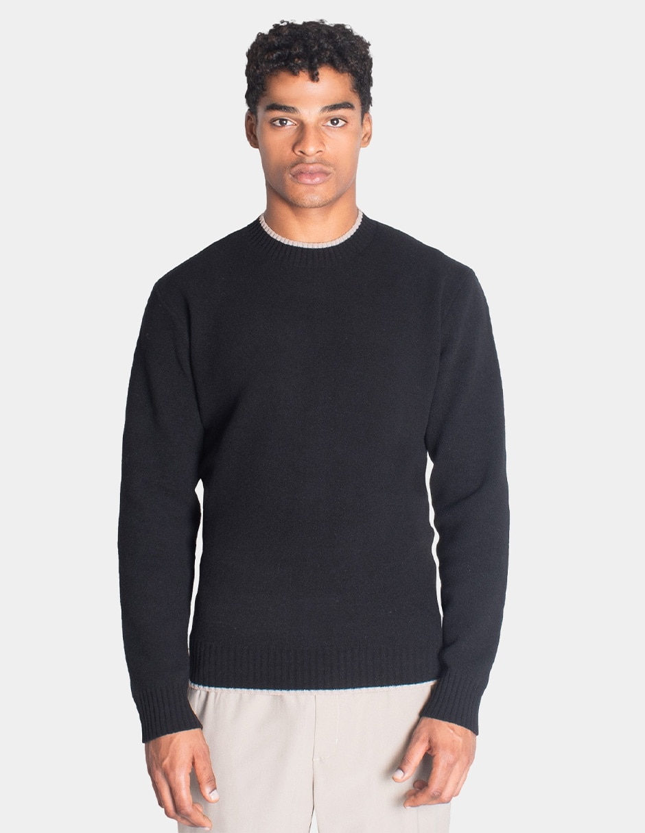 Suéter cuello redondo para hombre 1