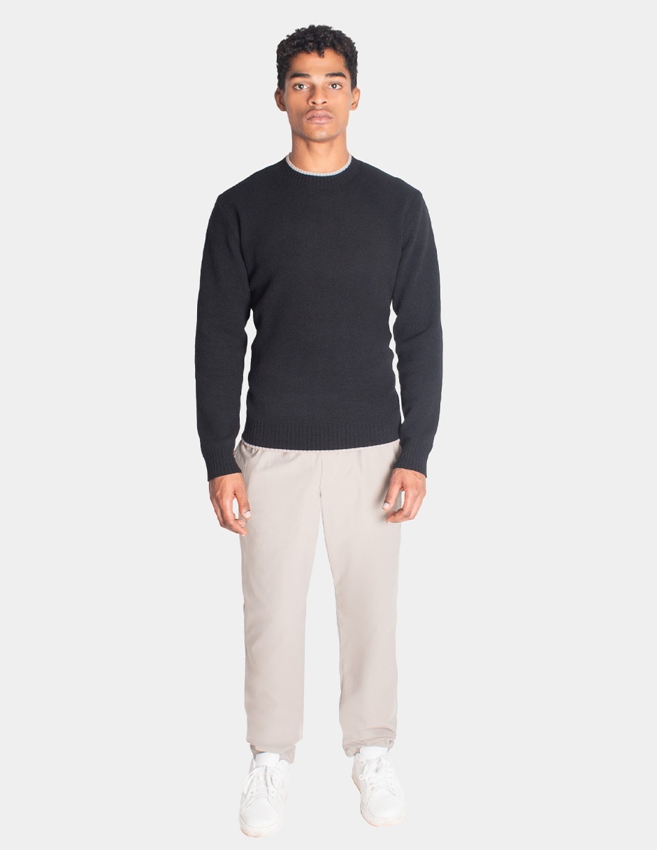 Suéter cuello redondo para hombre 4