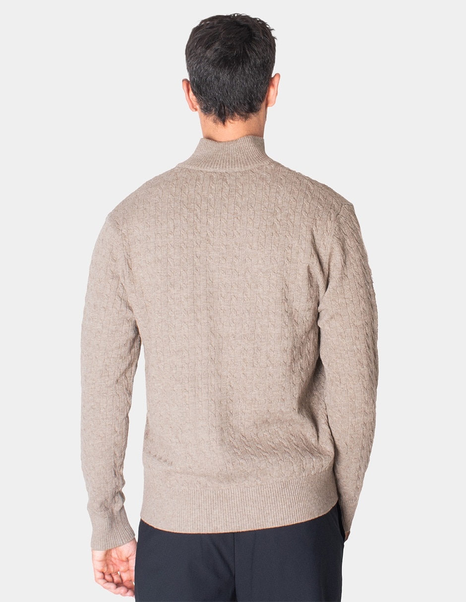 Suéter cuello con cierre para hombre 5