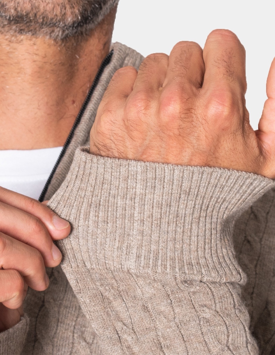 Suéter cuello con cierre para hombre 2