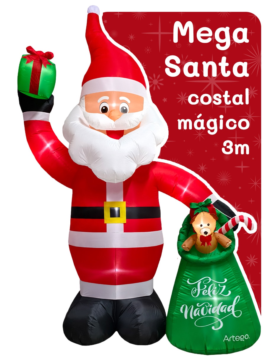 Inflable decorativo forma de santa claus Inflable decorativo forma de santa claus