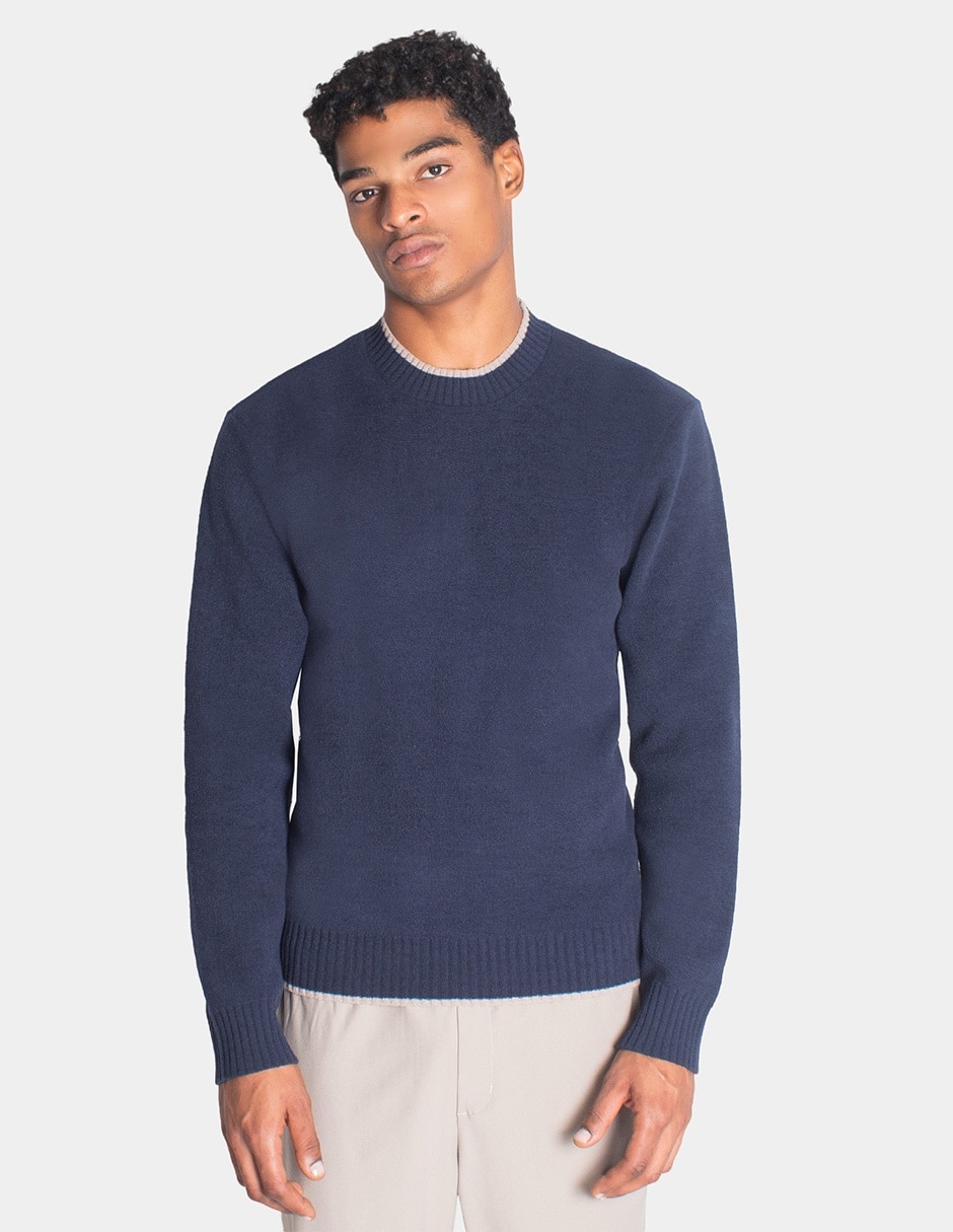 Suéter cuello redondo para hombre Suéter cuello redondo para hombre