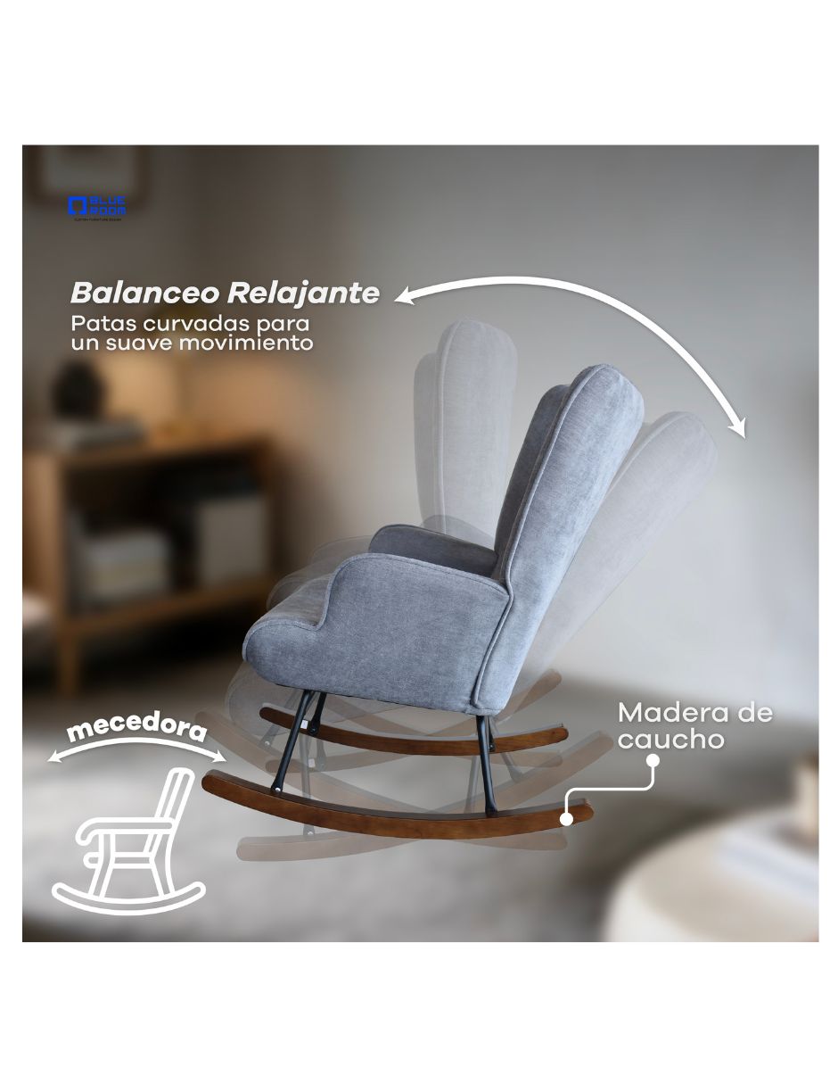 Mecedora manual de madera 3