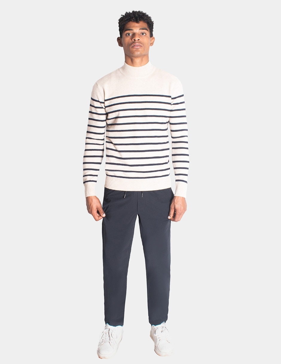 Suéter cuello alto para hombre 4