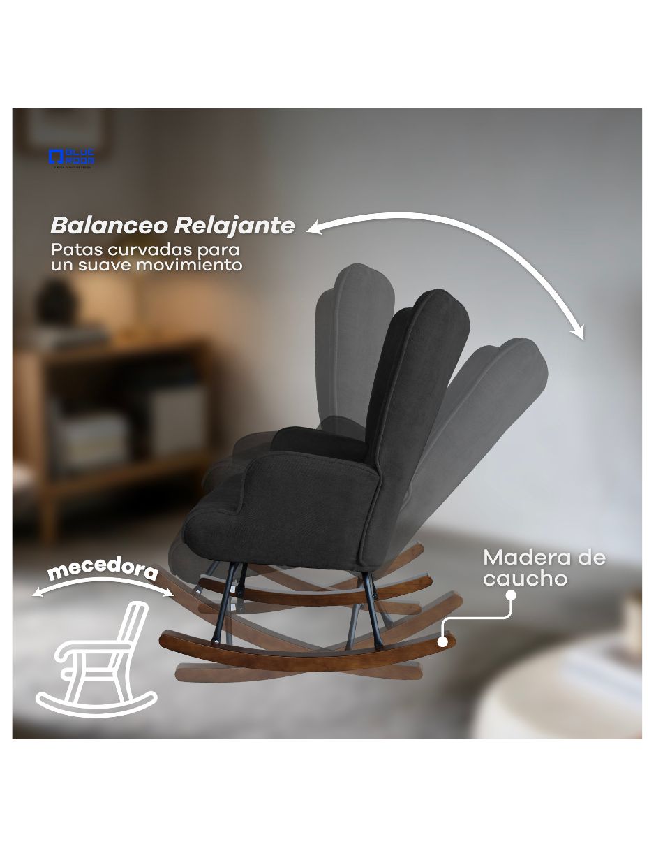 Mecedora manual de madera 3