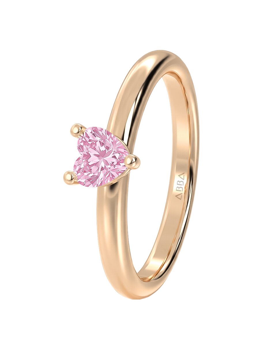 Anillo de compromiso de oro 14 k 4
