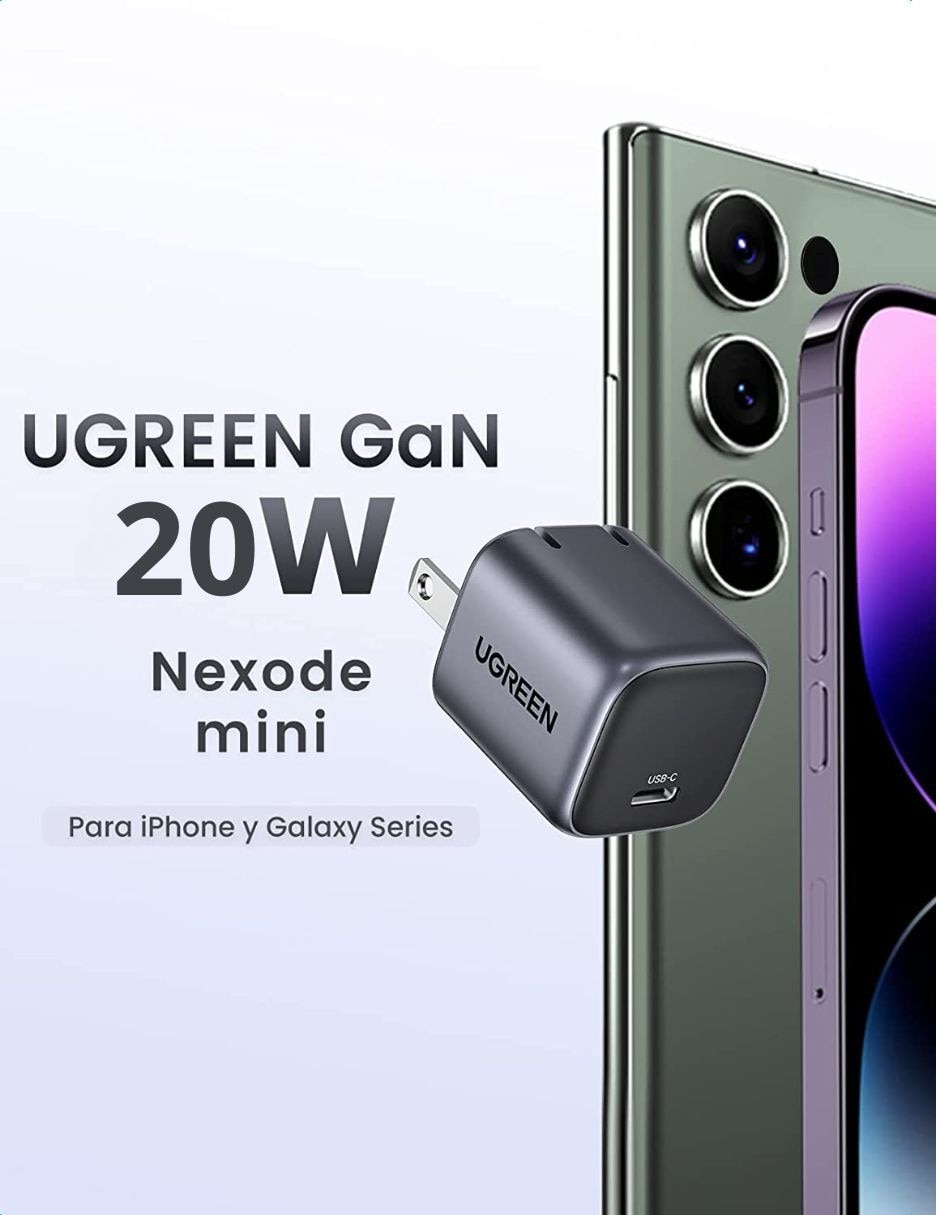 Cargador pared USB tipo C 20 W 7