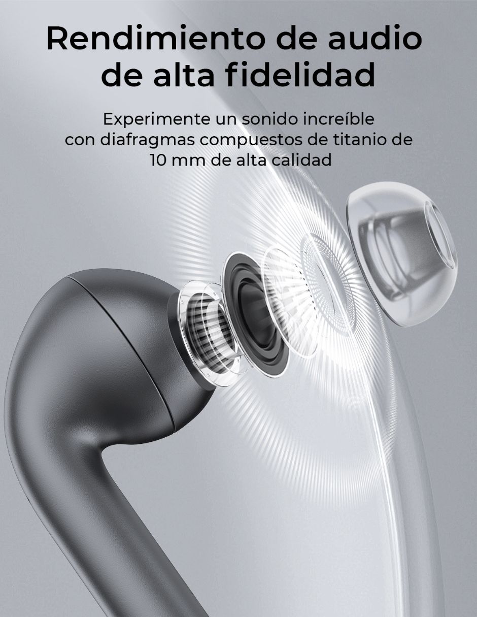 Audífonos True Wireless Aukey Inalámbrica con cancelación de ruido