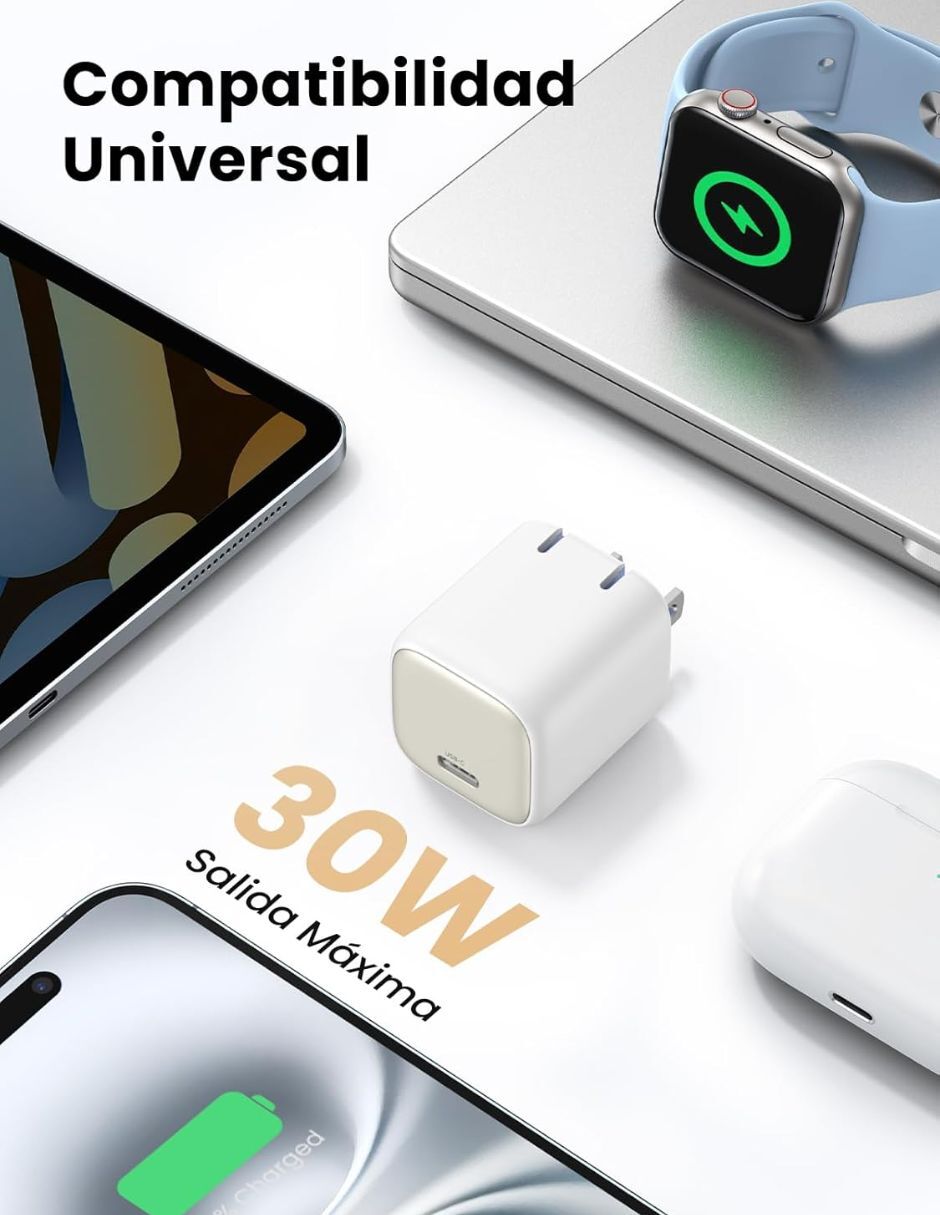 Cargador pared Nexode USB tipo C 30 W 4