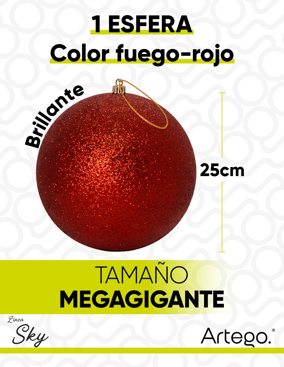 Esfera navideña gigante línea sky 6